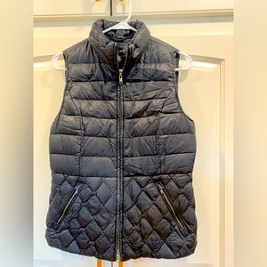 Talbots down vest, small petite, black. VGUC!